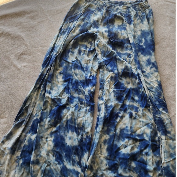 Aiko Pants - 🌊Young Fabulous & Broke Aiko Split Wide Leg Tie-Dye Pants loose Y2K boho flowy